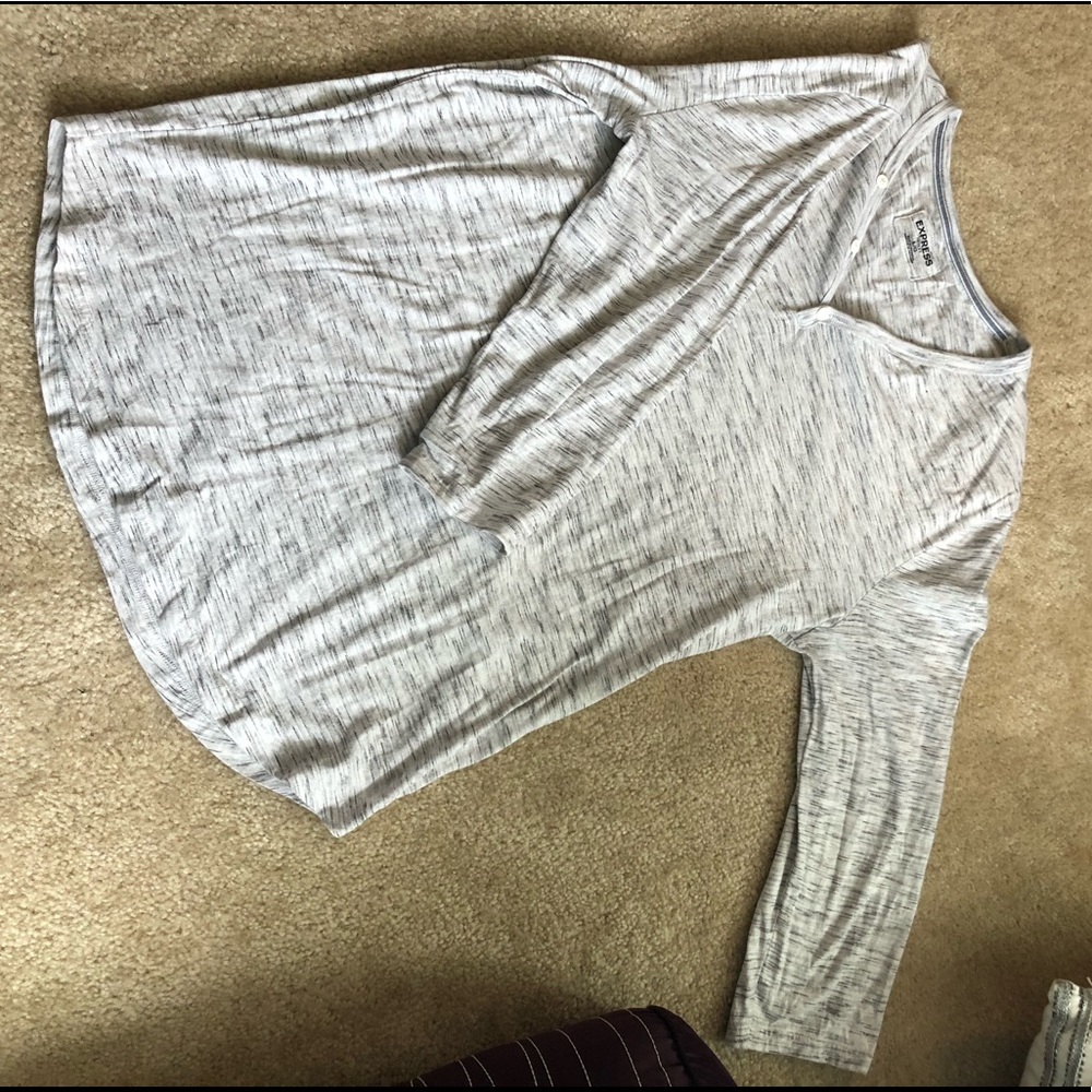 Express Men’s 3/4 sleeve Henley